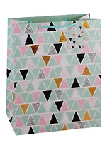 Пакет А4 32*26*13 "Pastel triangles" нейтр., бум.мат.ламинат