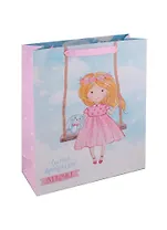 Пакет А3 40*31*9 "Самой прекрасной девочке" дет., бум.мат.ламинат