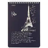 Блокнот А5 80л кл. "Блеск столиц" гребень, мат.ламинация, 3D фольга, ассорти