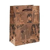 Пакет А6 12*16*6 "Аниме, страничка манги" крафт, нейтр.