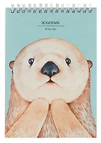 Скетчбук А5 40л "Для эскизов 1" крафт-бумага, 80 г/м2, евроспираль