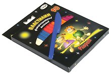 Пластилин 10цв 128гр "Флюрики" флюор., к/к., стек, подвес, Гамма