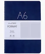 Записная книжка А6+ 60л кл. "Format. No 3" иск.кожа, интегр.переплет, тиснение фольгой