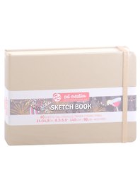 Блокнот для зарисовок 21*15см 80л "Art Creation" 140г/м2, 7БЦ, Белое золото (цвет металлик), Fabriano