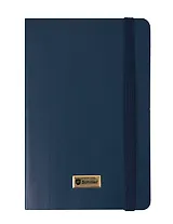 Записная книга А6 80л лин. "Elegance" синяя, инт.переплет, Schiller