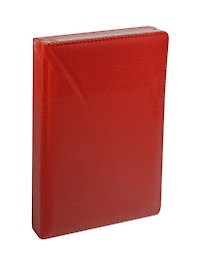 Ежедневник полудат. А5 192л "Classic" ZODIAC темно-красный, иск.кожа, поролон, тон.бумага, справ.мат-лы, ляссе, Listoff