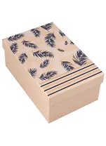 Коробка подарочная "Перья" 19*12.5*8см, картон