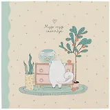 Скетчбук 170*170 40л "Mur-mur" 120г/м2, мягкий переплет, склейка