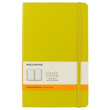 Записная книжка Moleskin Classic Large, твёрдая обложка, жёлтая, А5