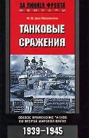 Танковые сражения Боевое применение танков во Второй мировой войне 1939—1945 г