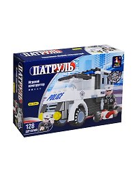 Конструктор пластмас. Патруль Захват нарушителя (23412) (128 дет.) (AUSINI) (коробка)