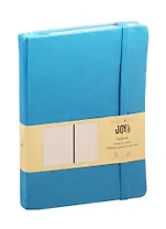 Книга для записей А5 96л кл. "JOY BOOK. Летнее небо" 7БЦ, иск.кожа, тонир.офсет, скругл.углы, ляссе