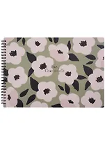 Альбом для рисования Be Smart, Pretty, А4, 40 листов, на спирали, зеленый