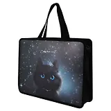 Папка для тетрадей А4 "Принцесса луна" полипропилен, 34*25*9.5 см, молния, дно с расширением