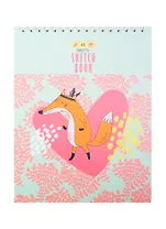 Скетчбук А5 48л "Forest party", 100г/м2, спираль, ассорти