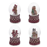 Фигурка декоративная в стеклянном шаре Пряник, 4 варианта (4,5см) (808389)