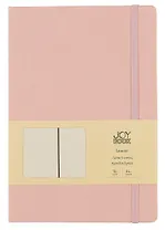 Книга для записей А4- 96л кл. "Joy Book. Сахарная вата" иск.кожа, тв.переплет, ляссе, резинка, инд.уп.