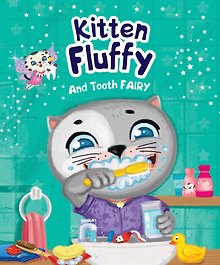 Kitten Fluffy and Tooth fairy (Котёнок Пух и Зубная фея, мелов. 200х240)