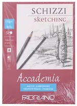 Альбом для зарисовок 14,8*21см 50л "Accademia" склейка, 120г/м2, Fabriano