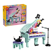 31392 Конструктор детский LEGO Creator 3-in-1 Пианино в музыкальном декоре с котом, 485 деталей, возраст 9+