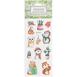 Наклейки Зимний праздник (AXC-002)(9*25)