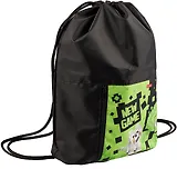 Мешок для сменной обуви "Моя игра. Пиксель", с карманом на молнии, 2 отделения