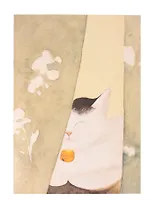 Записная книжка А6+ 18л нелин. "Котик по кличке Миндаль (2)" скоба