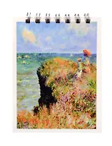 Блокнот А7 60л кл. "Клод Моне. Прогулка по скалам" спираль, УФ лак