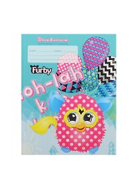 Дневник для мл.кл. "Furby.Удивительный мир" 7Бц, выб.лак, мат.ламин, блестки, Unnika