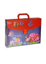 Портфель-папка А4 "БОЖЬЯ КОРОВКА" 1отд, пластик, Феникс