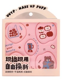 Набор спонжей для макияжа Kawaii (розовый) (5шт) (12-03122026-21)