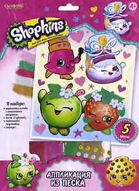 Набор для творчества Shopkins. Аппликация из песка «Добро пожаловать в Шопвилль», 21 х 30 см