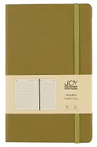 Ежедневник недат. А5 136л "JOY BOOK" оливковый, тв.переплет, резинка, ляссе