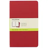 Набор книг для записей Moleskin Cahier Journal Large, 3 штуки, красные, 40 листов, А5