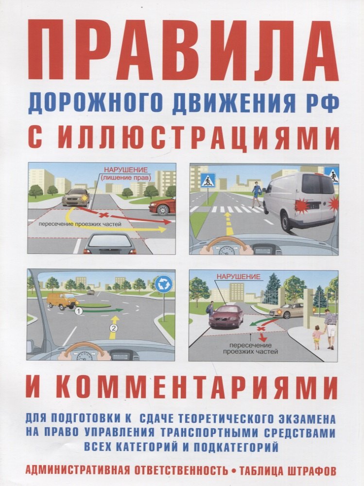 Правила дорожного движения РФ с иллюстрациями и комментариями. Ответственность водителей (таблица штрафов и наказаний)
Правила дорожного движения РФ с иллюстрациями и комментариями. Ответственность водителей (таблица штрафов и наказаний)