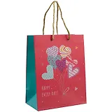 Пакет А5 23*18*10 "Happy birthday.Basic" жен., бум.мат.ламинат