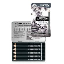 Карандаш чернографитный LYRA REMBRANDT ART DESIGN, 12 штук, в металлической коробке
