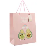 Пакет А4 32*26*13 Весёлые авокадо жен., бум.мат.ламинат, ассорти