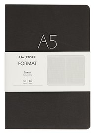 Книга для записей «Format. No 1», А5, 60 листов, искусcтвенная кожа, Listoff