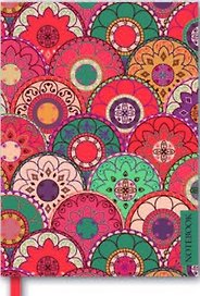 Записная книжка Феникс+ А6 (98*135мм) 200л. Notebook "Орнамент" тверд. обл. с порол. тис.фольгой 35460"