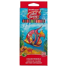 Карандаши цветные, ArtBerry, 24 цвета