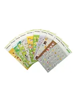 Наклейки объемные Трогательные зверушки (2-141/05) (10 видов) (упаковка)