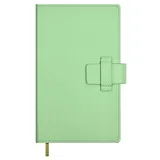 Ежедневник недат. А6+ 160л 125*211 "Краст" оливковый, кожзам, тв.переплет, офсет, ляссе, застежка