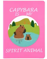 Записная книжка А6 32л кл. "Capibara is my spirit animal", сшивка