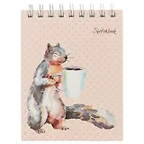 Скетчбук «Белка и кофе», 80 листов, А6