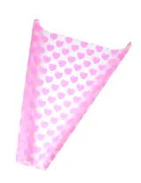 Пленка упаковочная 70*200см "Сердце" малиновый, инд.уп.