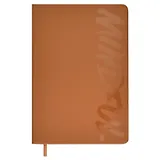 Ежедневник недат. А5 160л "Софт-тач" коричневый, кожзам, тв.переплет, декор УФ лак, офсет, ляссе