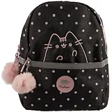 Рюкзак "Pusheen" 38,5*29*15, черный, уплотн.карман для ноутбука, поролон.спинка, регул.лямки, светоотраж.элементы
