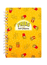 Скетчбук А6 102*142 40л "Eat me" белый офсет, 120г/м2, тв.обложка, евроспираль