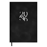 Ежедневник дат. 2026г. А6 120л "Бейбискин" черный, кожзам, мягк. переплет, тисн. фольгой, офсет, справ.мат-лы, ляссе, инд.уп